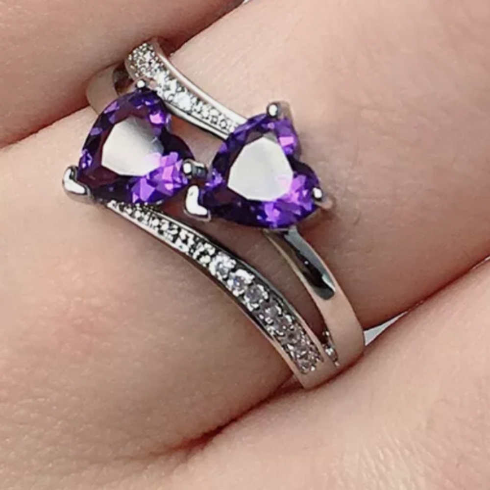 925 Sterling Silver Amethyst Ring